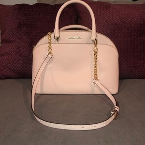 NWT Classy Michael Kors large dome leather satchel